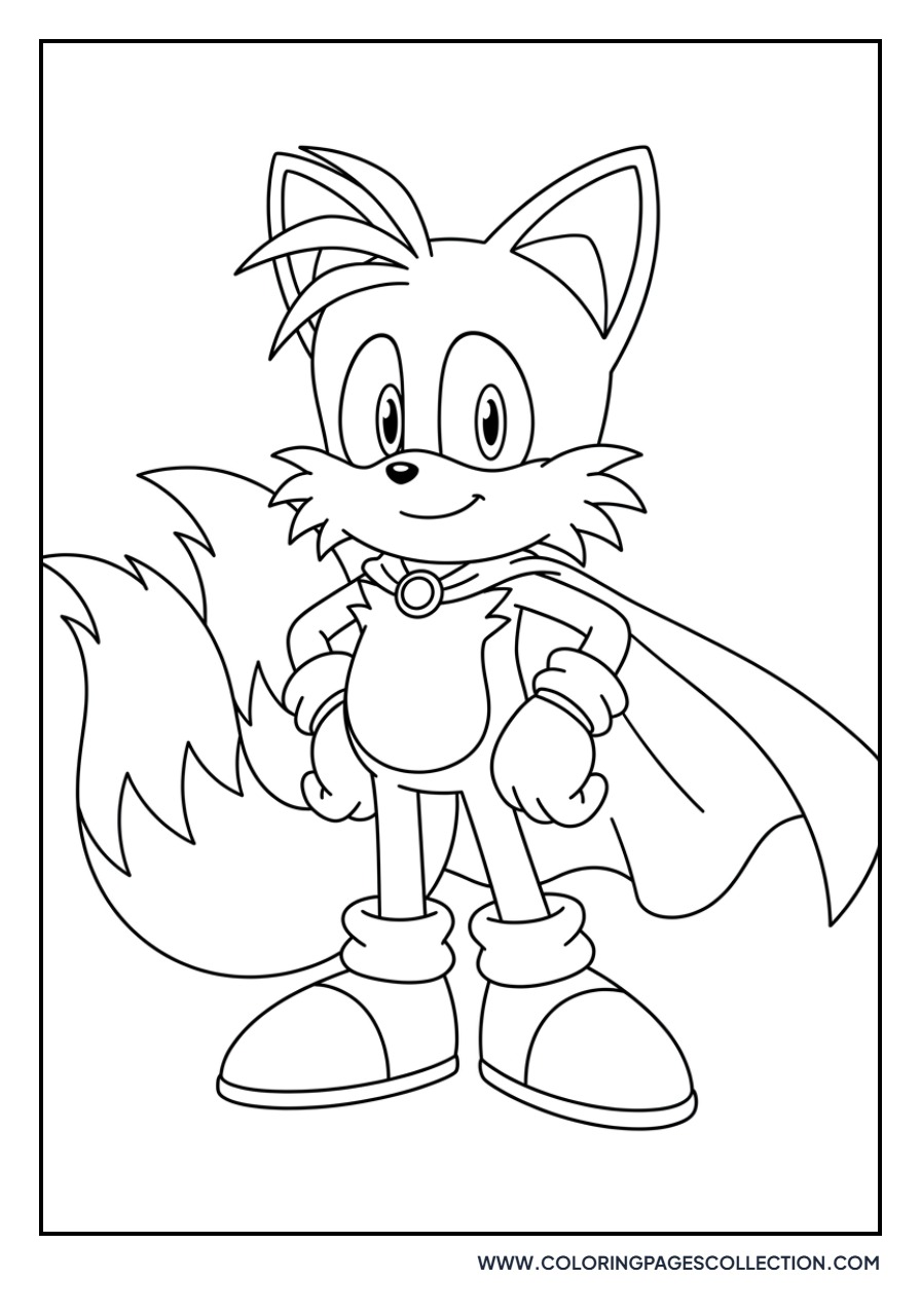Tails Wearing a Cape