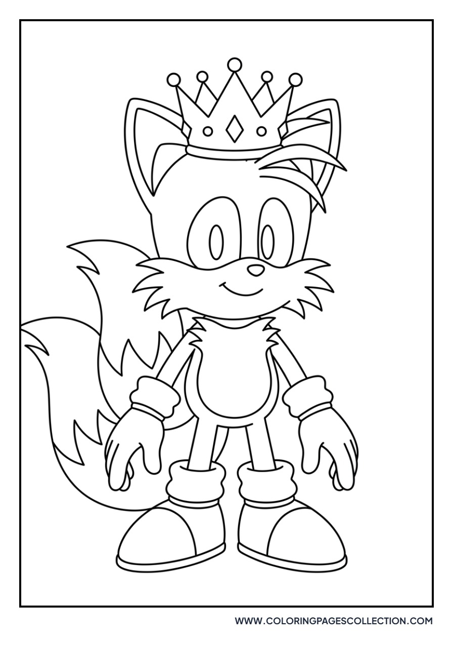Tails Wearing a Crown