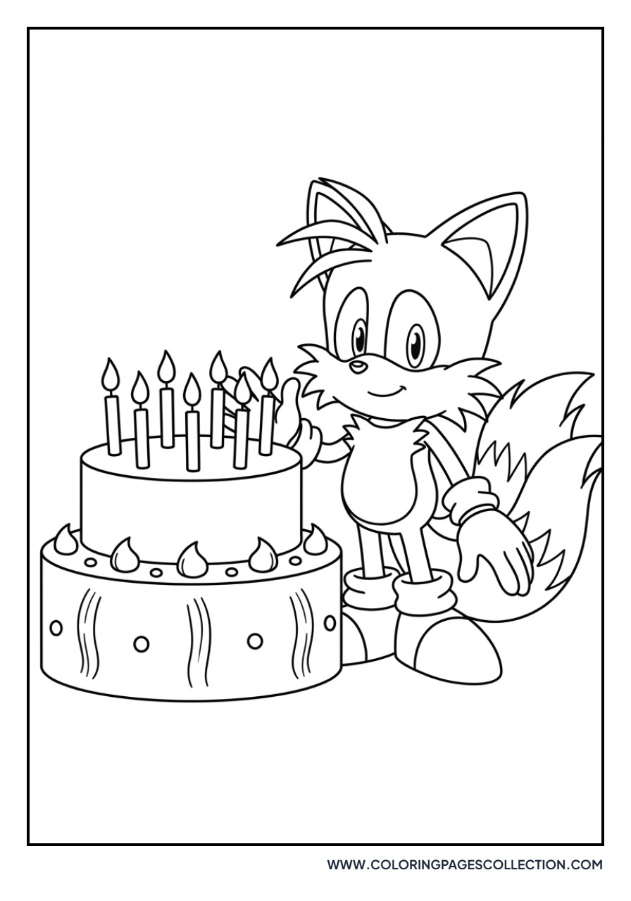Tails with a Birthday Cake
