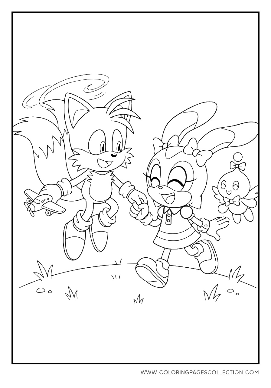 Tails with Cream the Rabbit