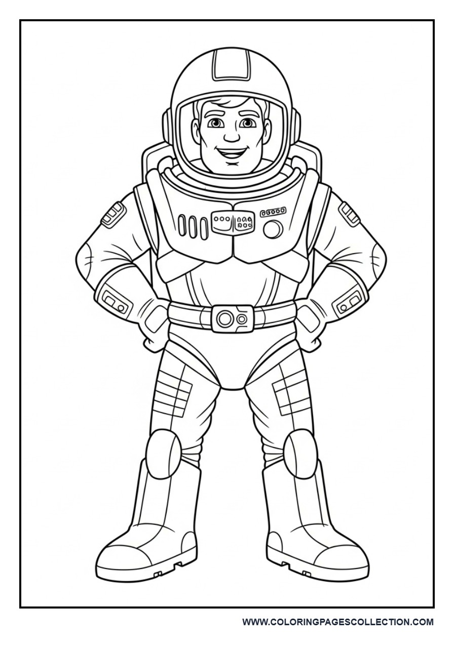 Buzz Lightyear Standing Heroically