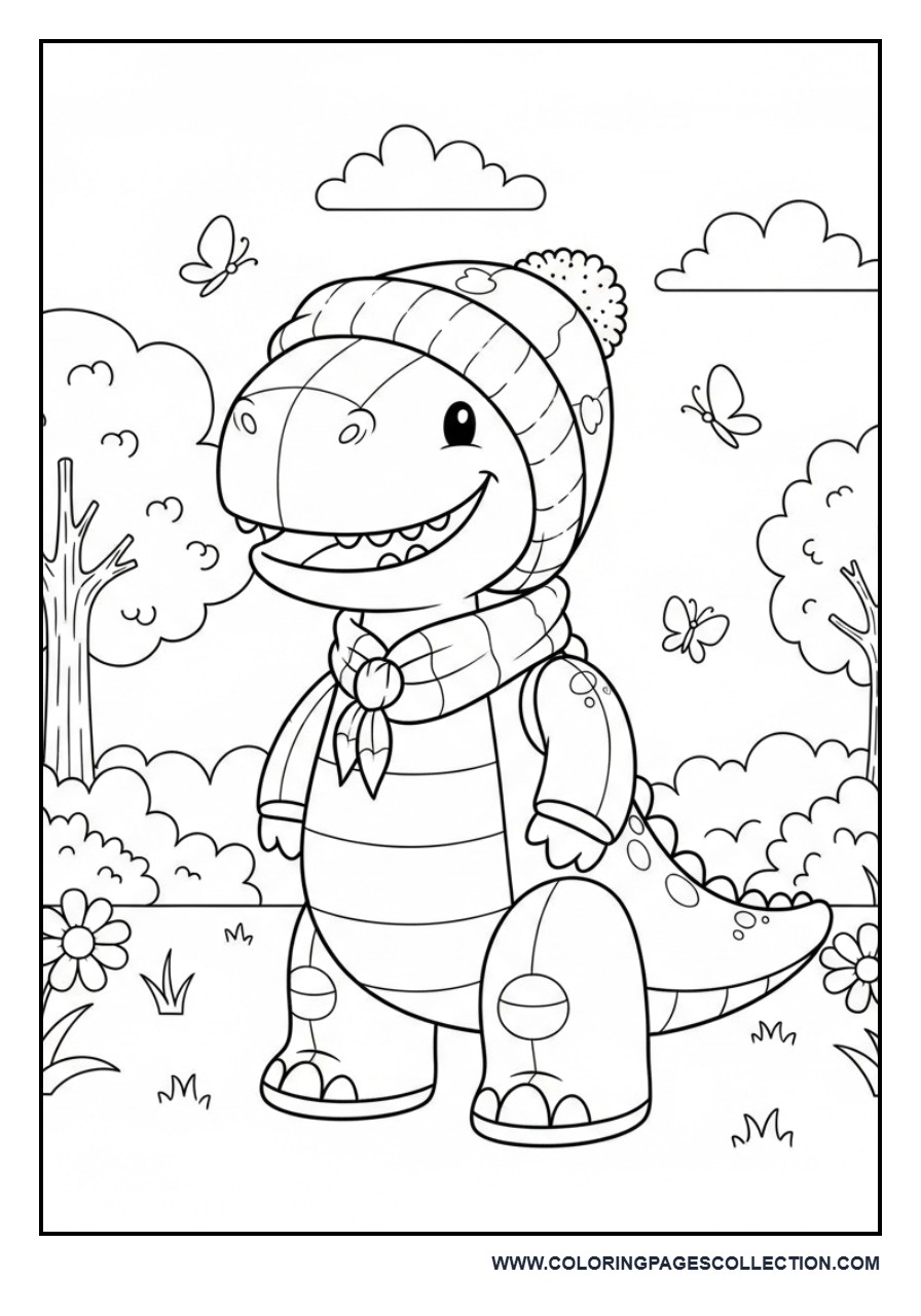 Dinosaur Toy in the Park