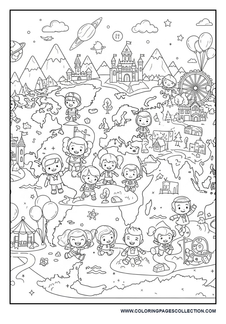 Giant Toy Story World Map Adventure