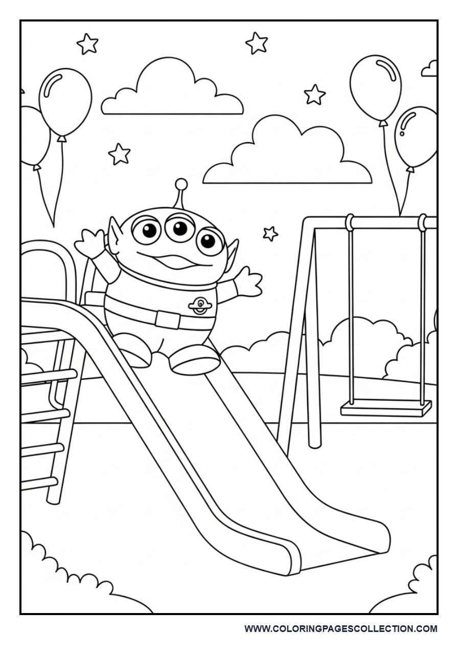 Three-Eyed Alien Playground Fun
