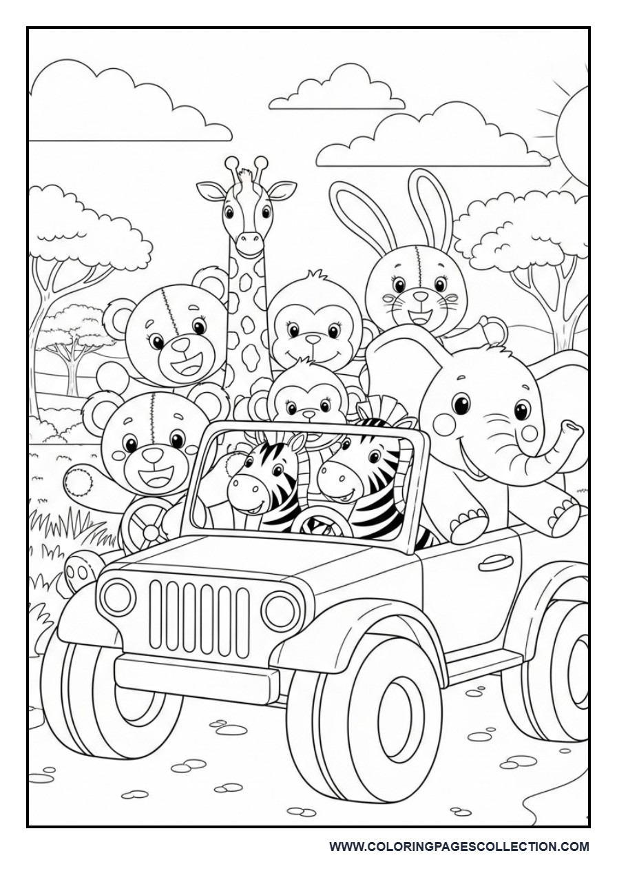 Toy Friends on a Safari Adventure