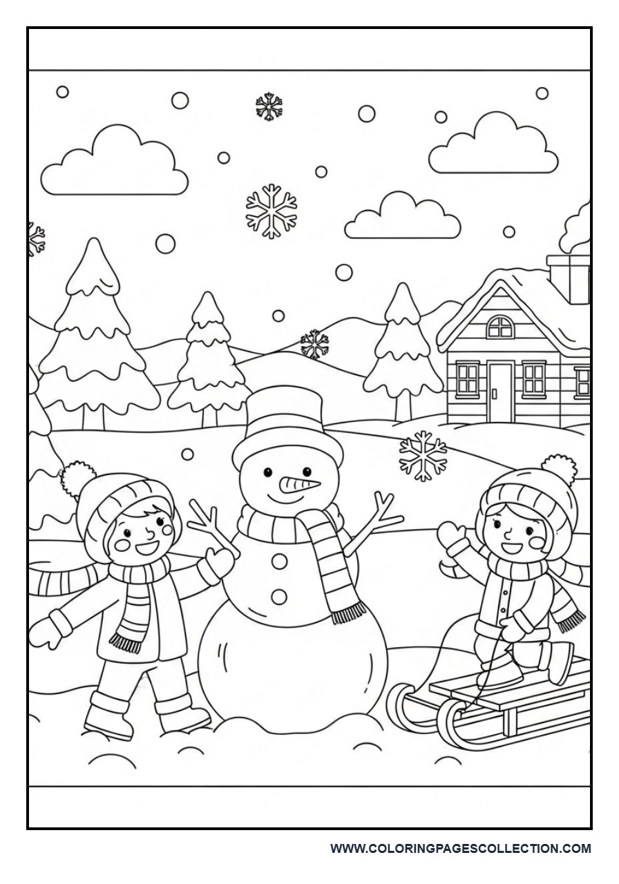 Toy Friends on a Snow Day