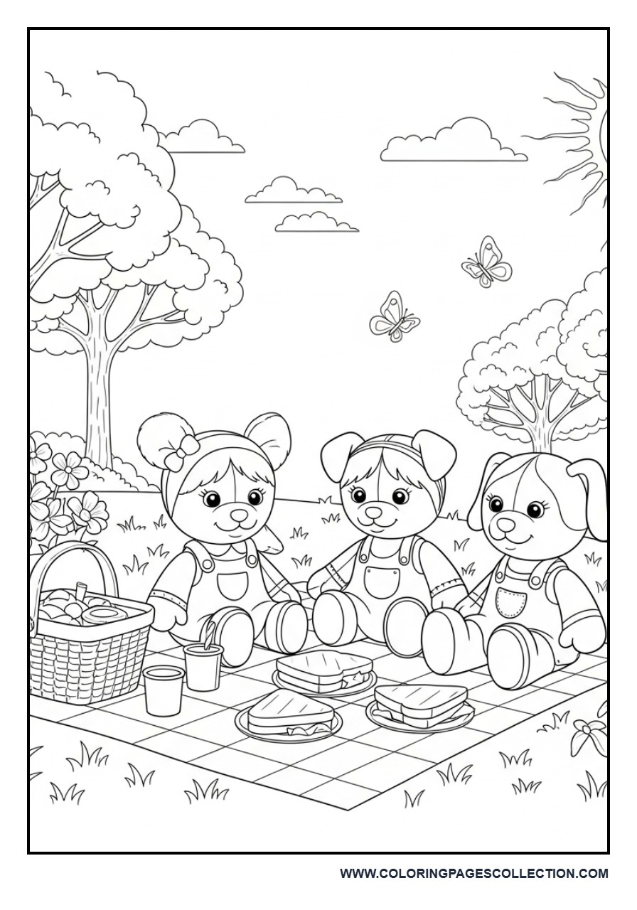 Toy Friends Picnic Day