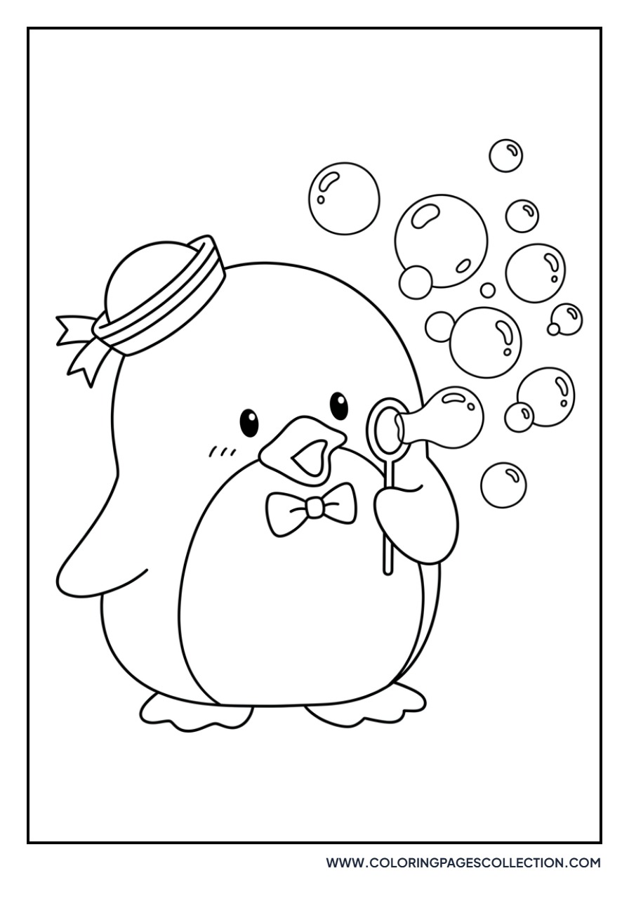 Tuxedo Sam Blowing Bubbles