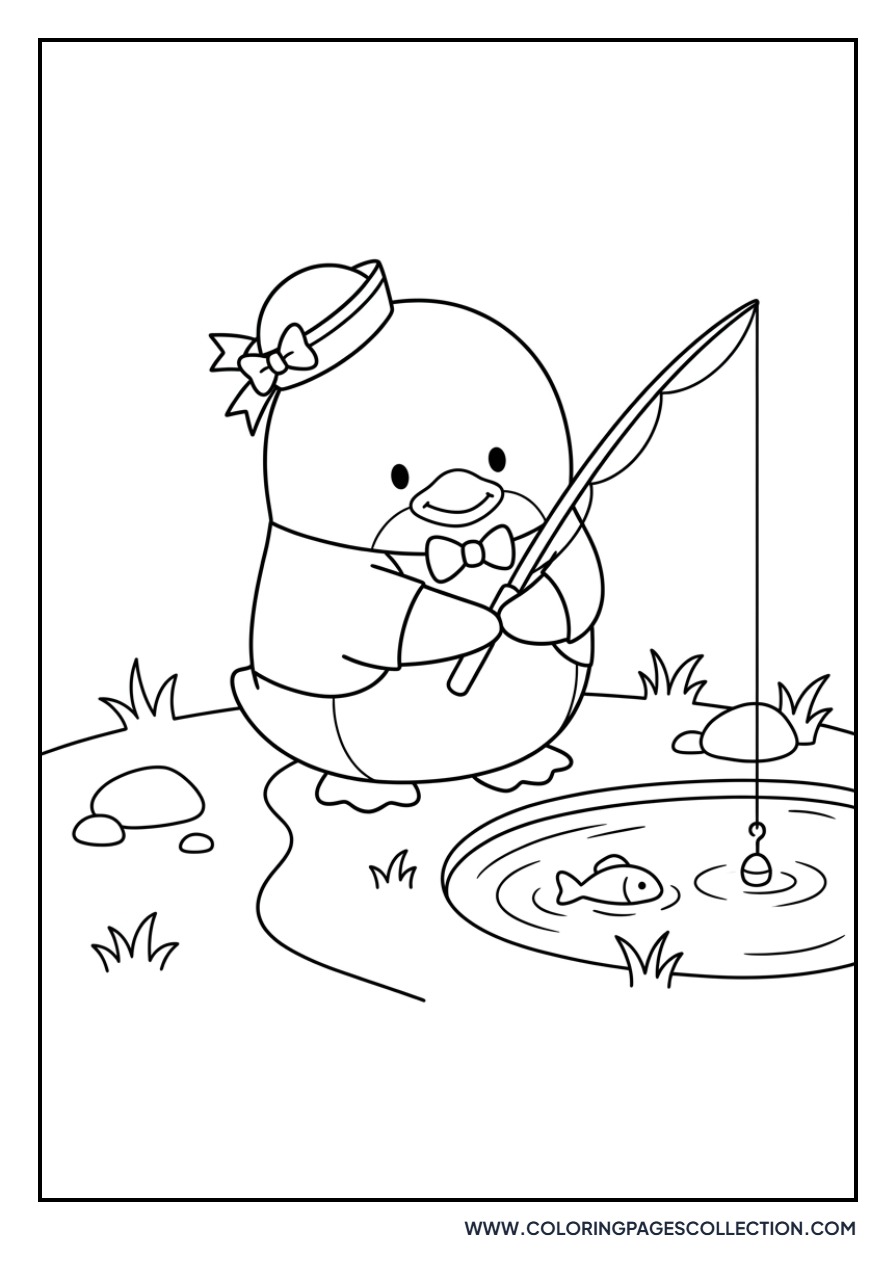 Tuxedo Sam Fishing