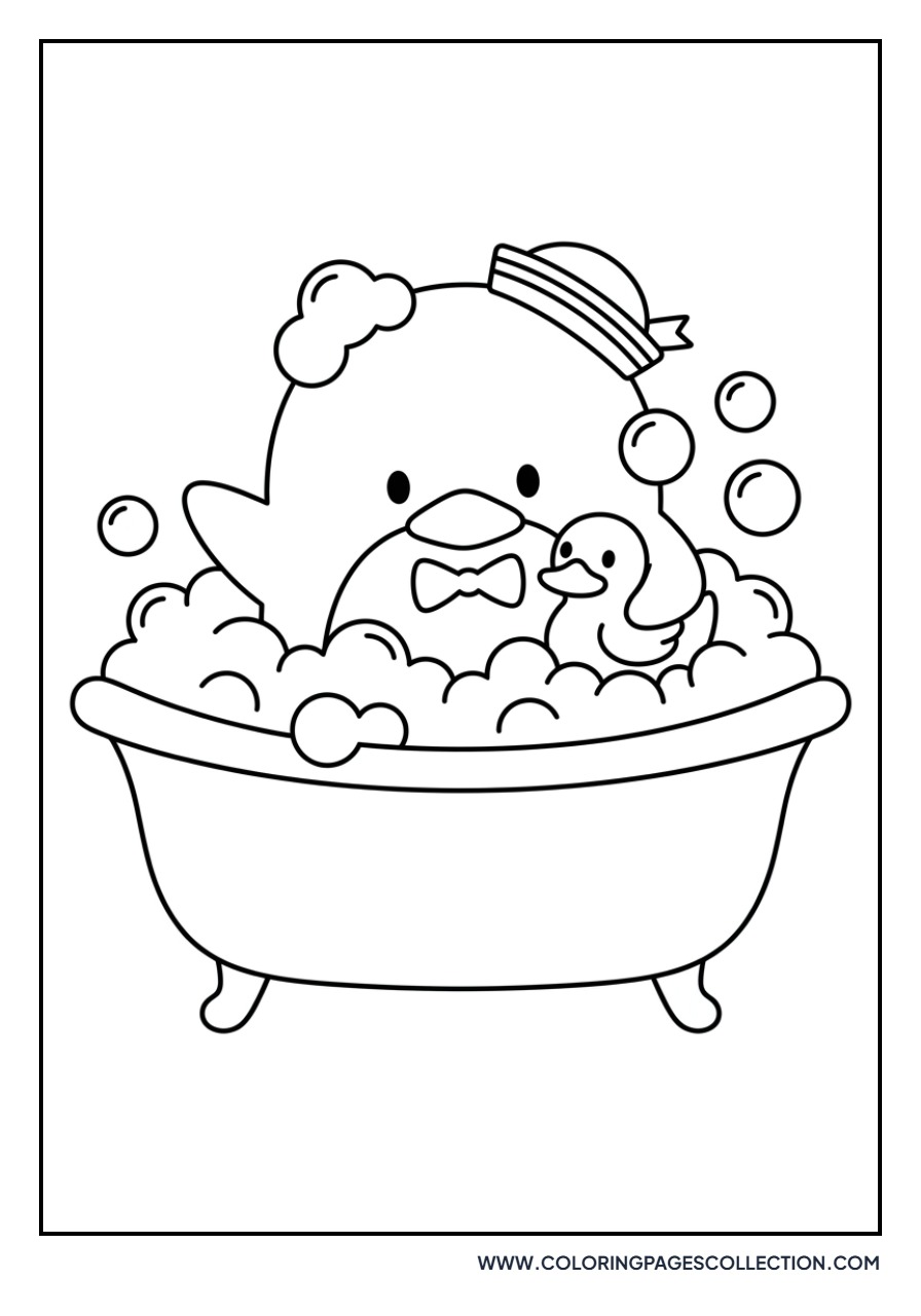 Tuxedo Sam in a Bubble Bath