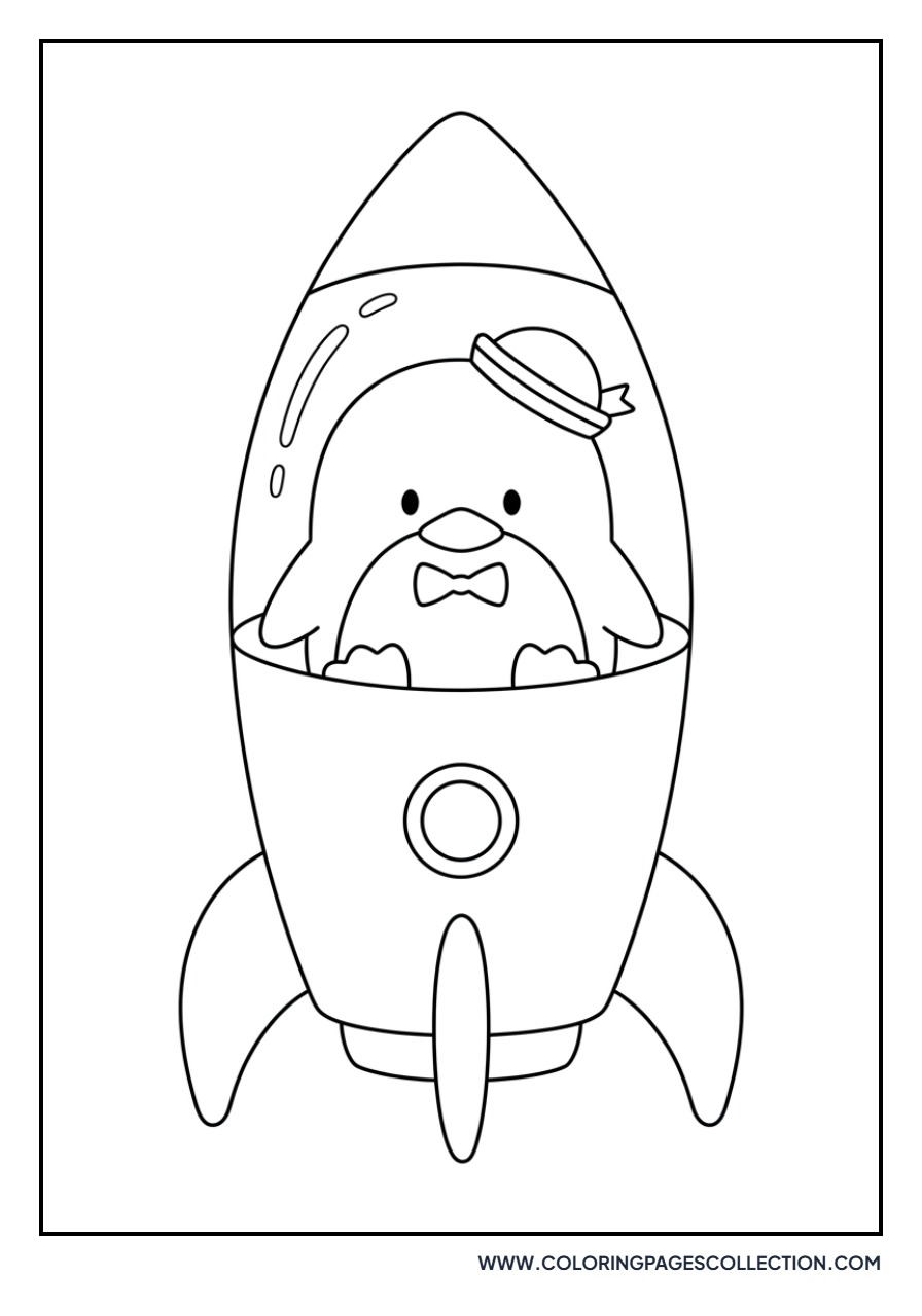 Tuxedo Sam in a Spaceship