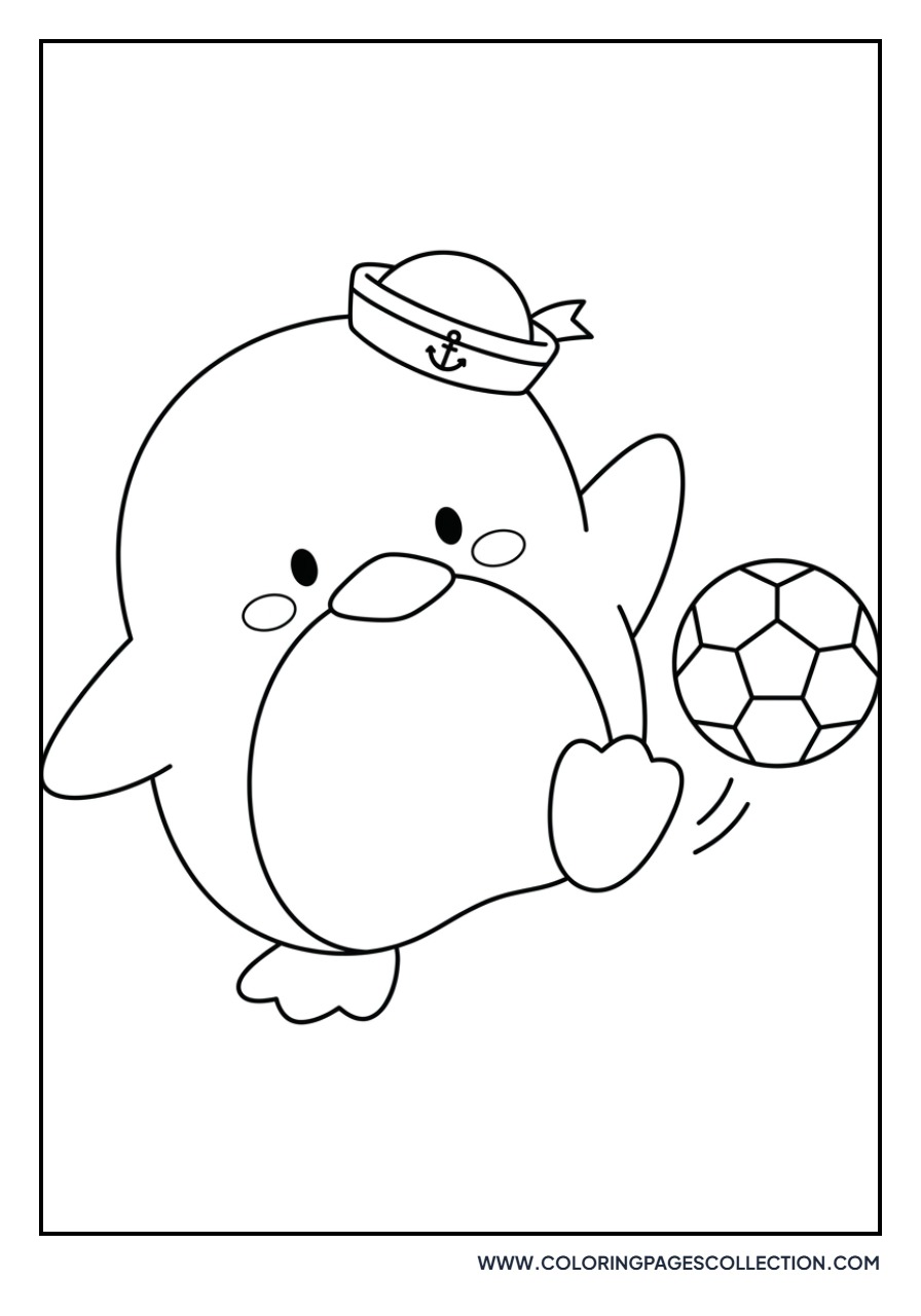 Tuxedo Sam Playing Soccer