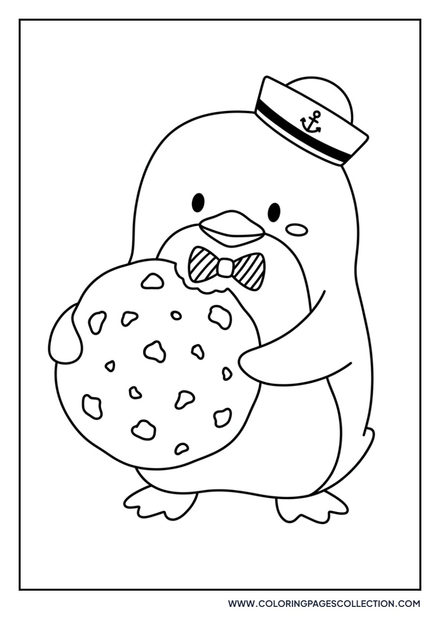 Tuxedo Sam with a Cookie