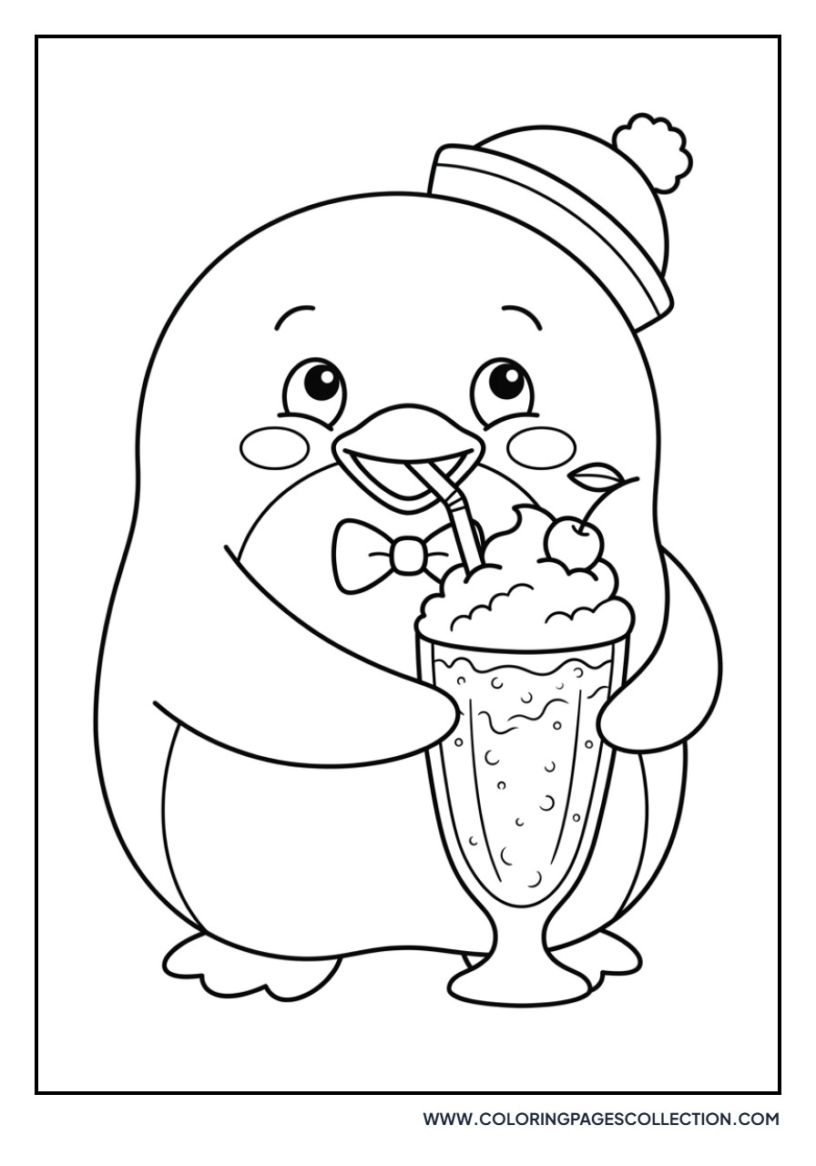 Tuxedo Sam with a Milkshake