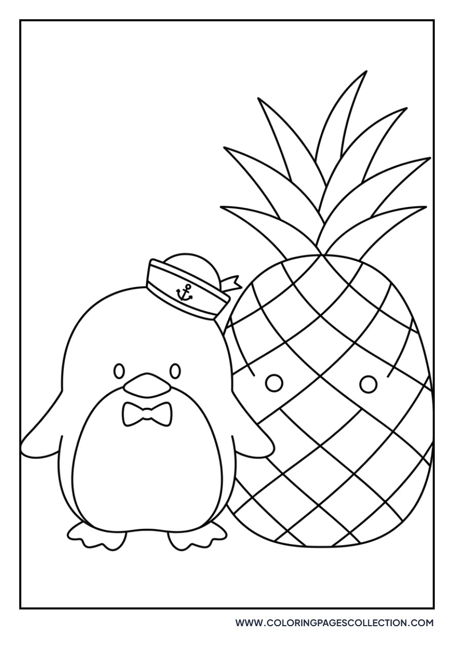 Tuxedo Sam with a Pineapple