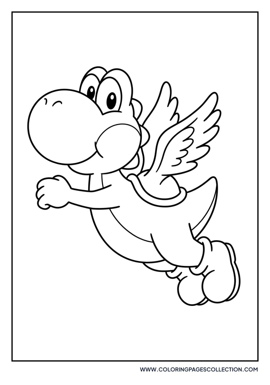 Blue Yoshi with Wings