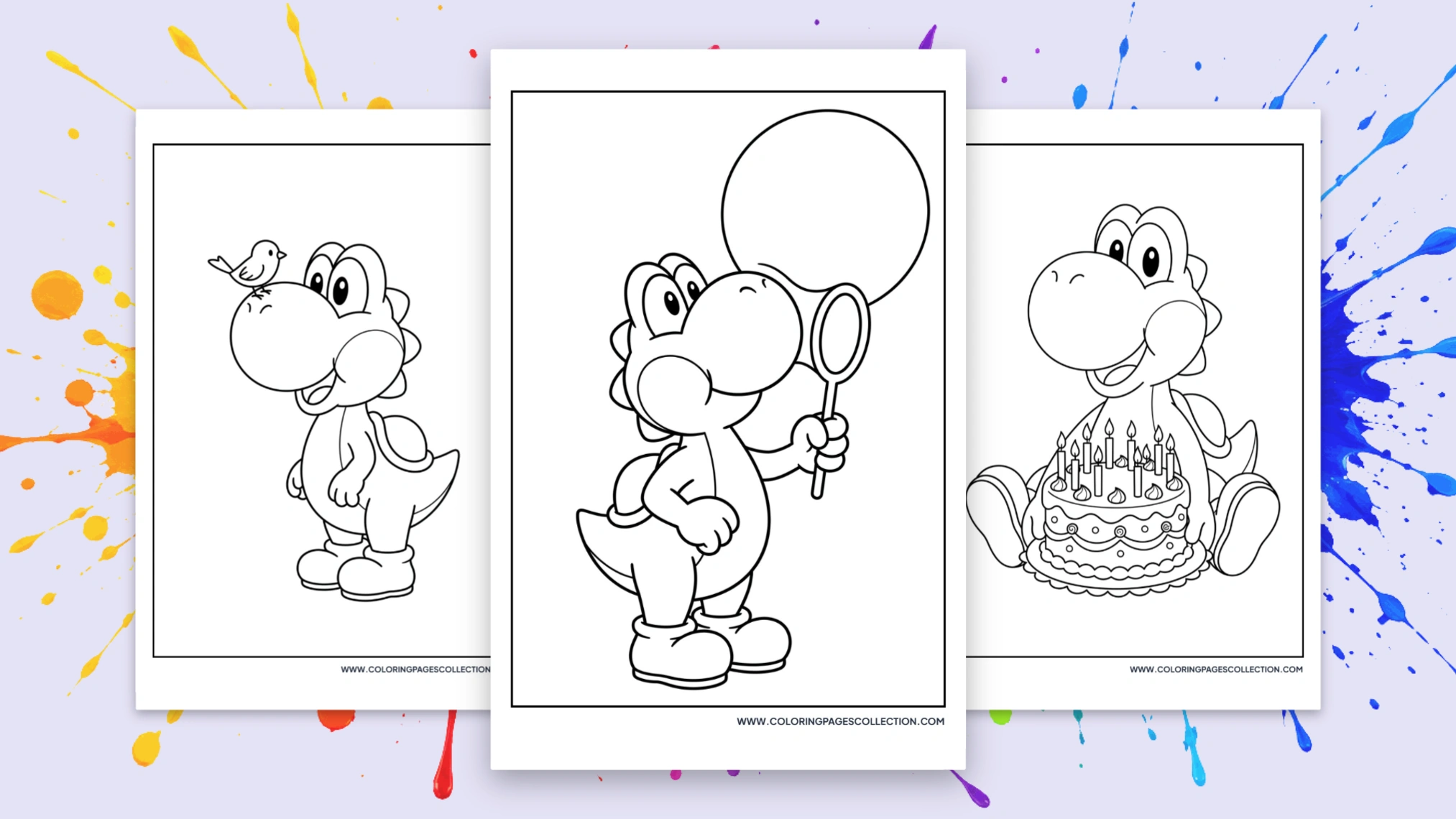 68+ Free Printable Yoshi Coloring Pages