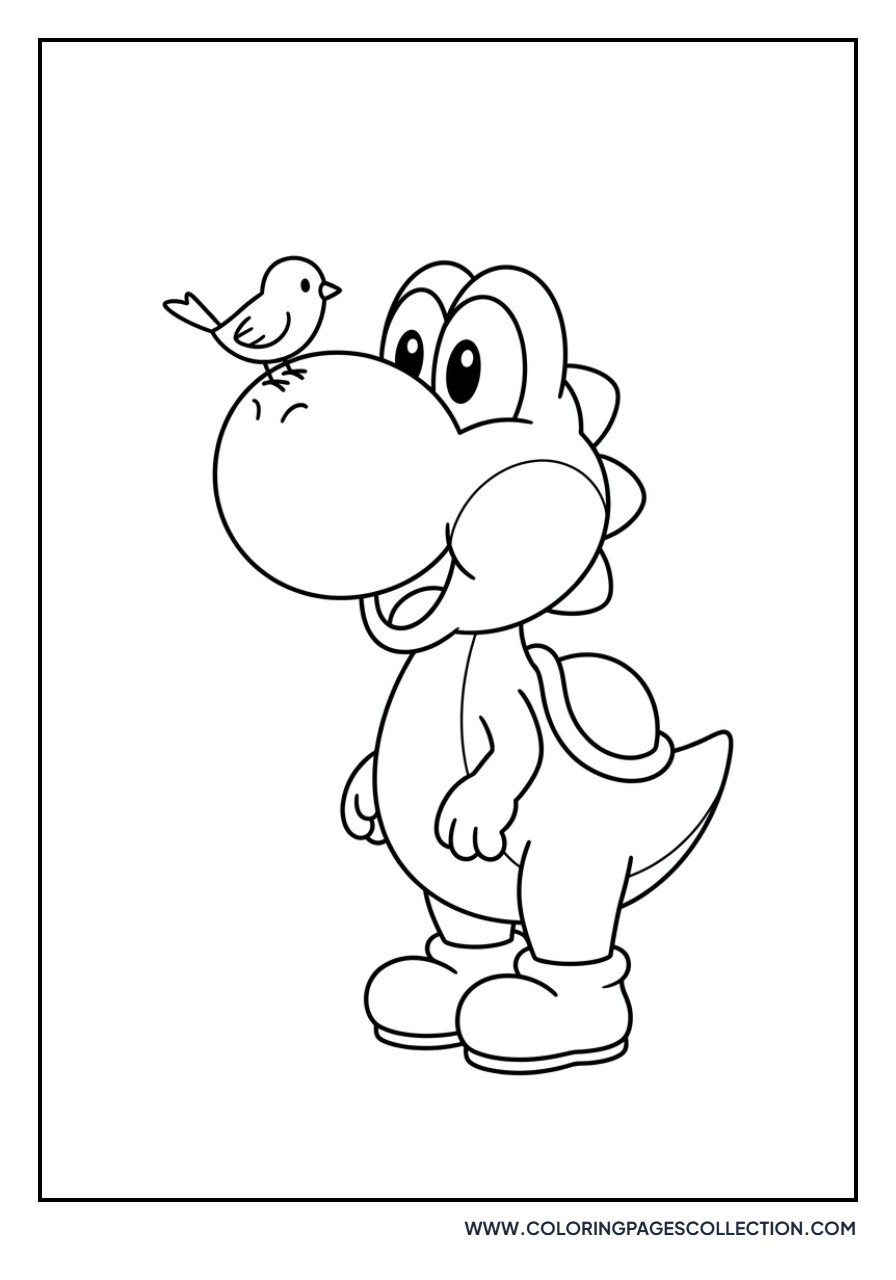 Yoshi and a Little Bird