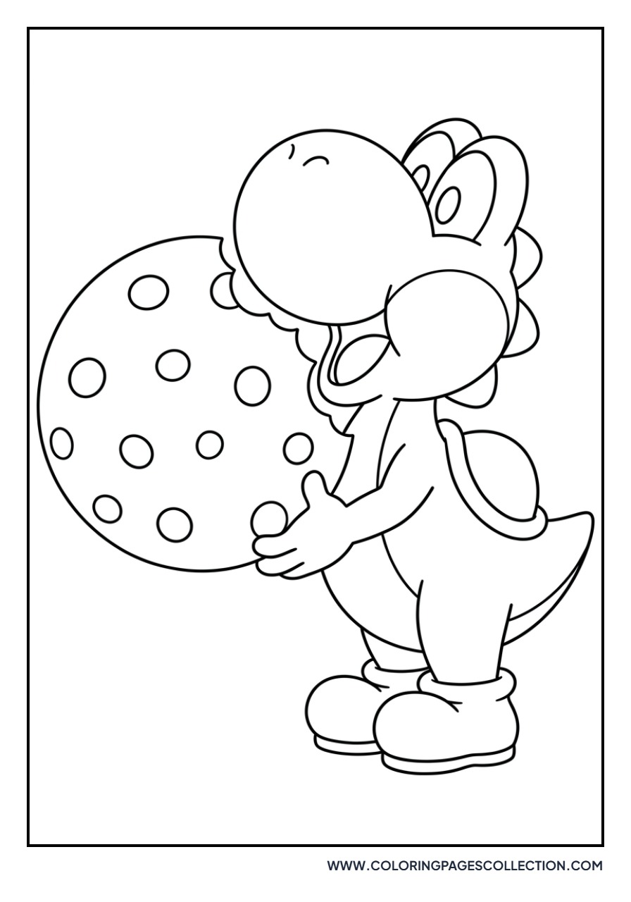 Yoshi Eating a Giant Cookie