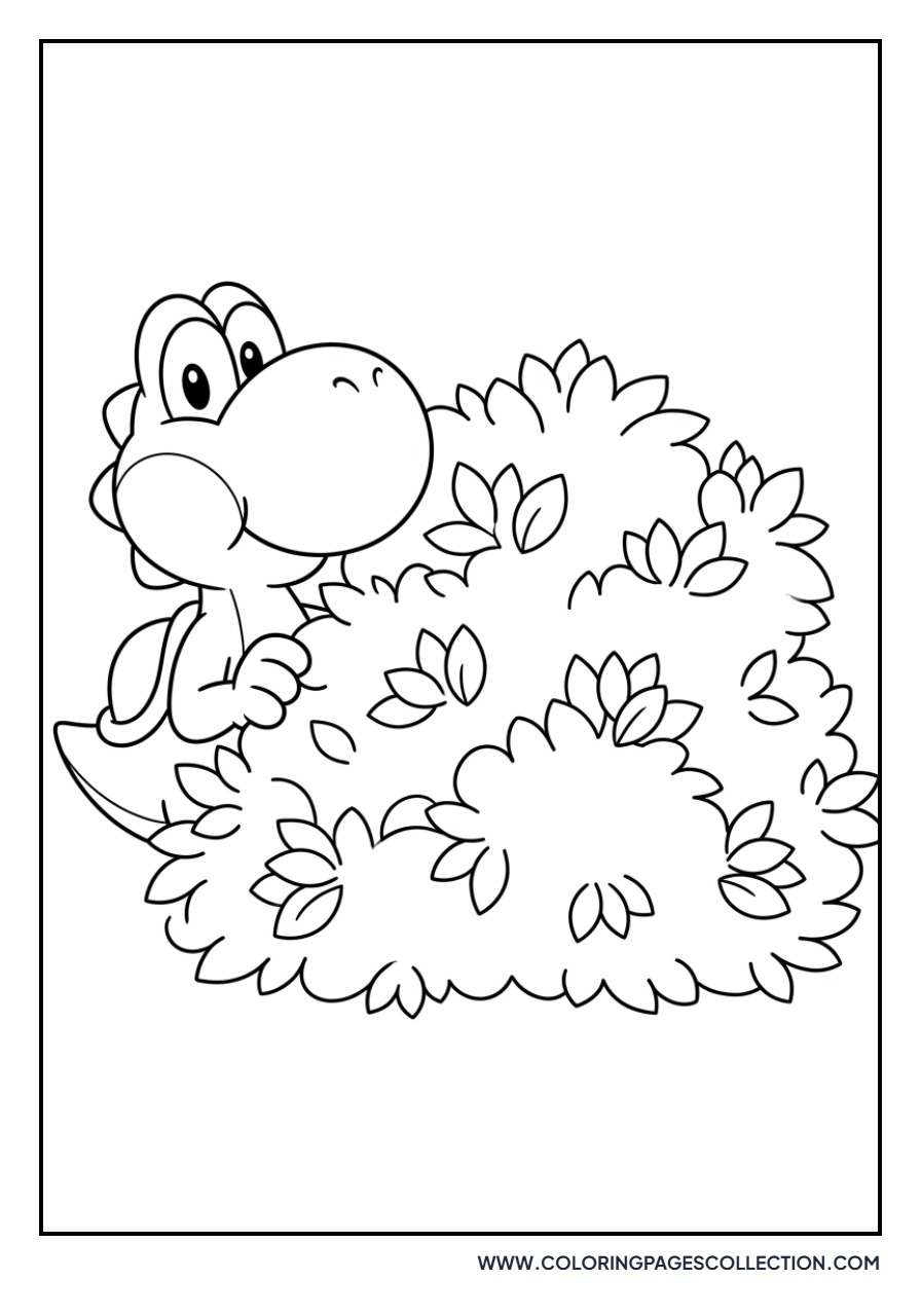 Yoshi Playing Hide and Seek