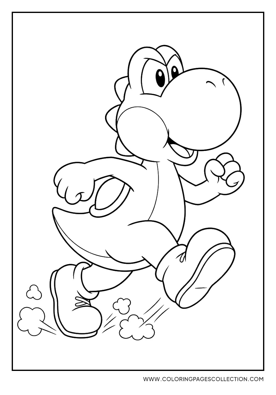 Yoshi Running Forward