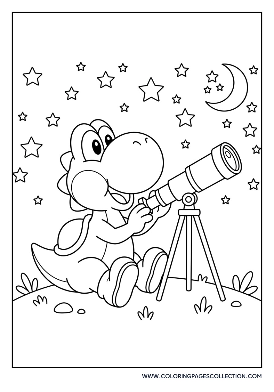 Yoshi with a Telescope