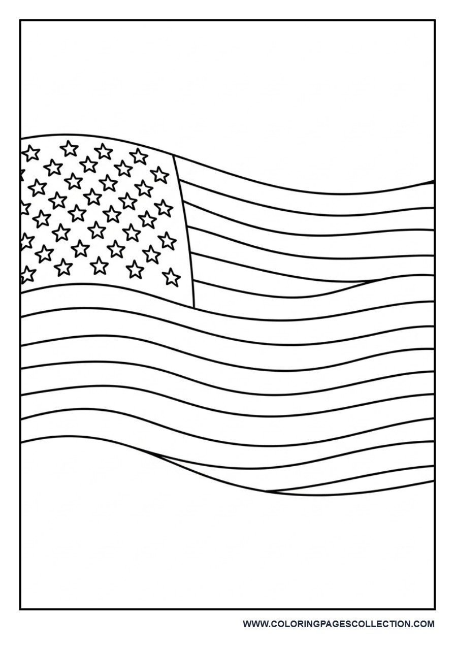 American Flag with Stars