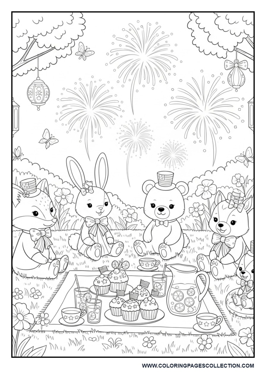Fourth of July Garden Tea Party