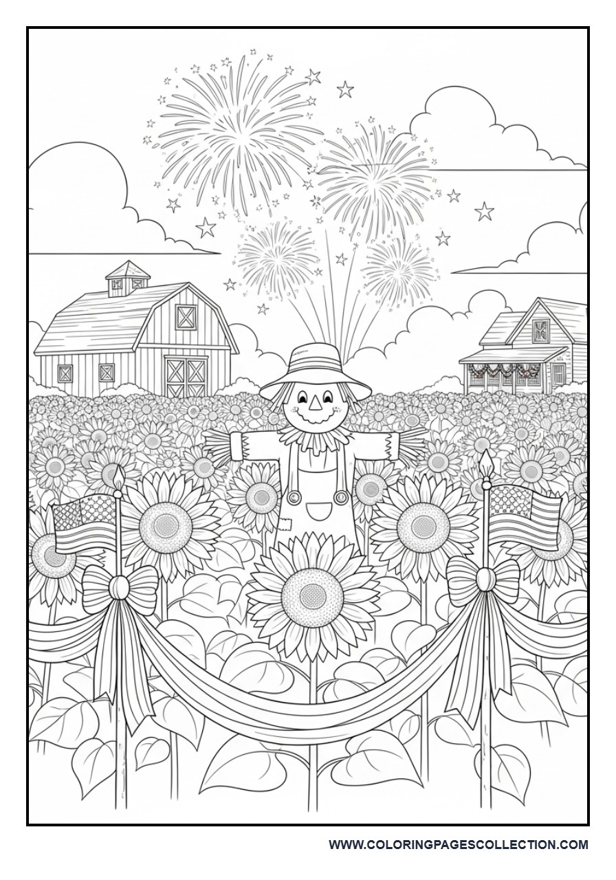 Fourth of July Sunflower Farm