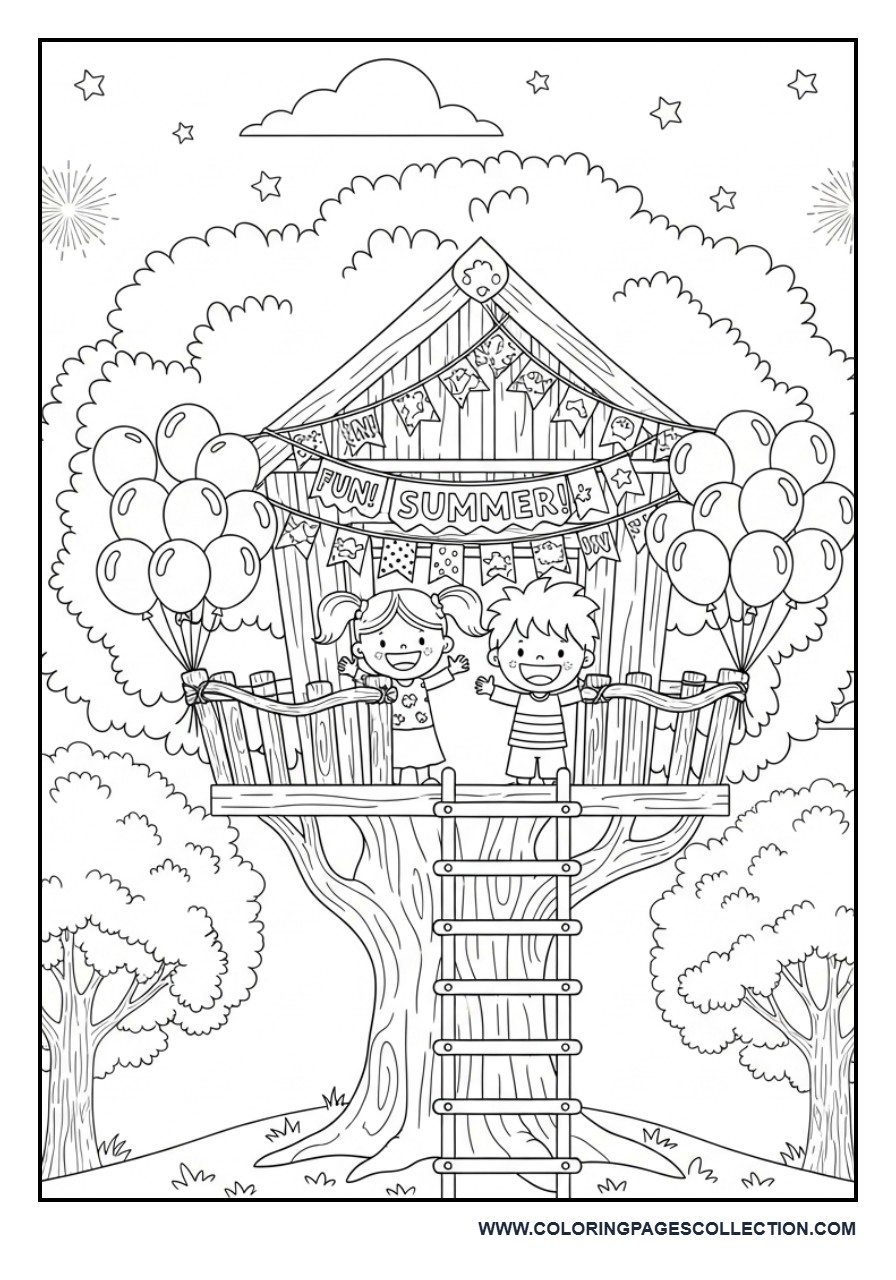 Fourth of July Treehouse Party