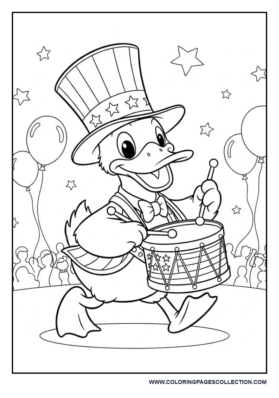 Happy Duck Independence Day Parade