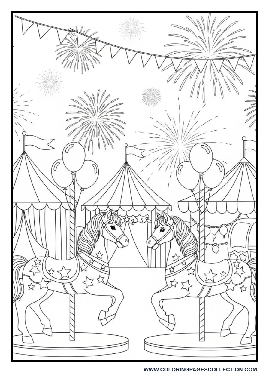 Independence Day Carousel Ride