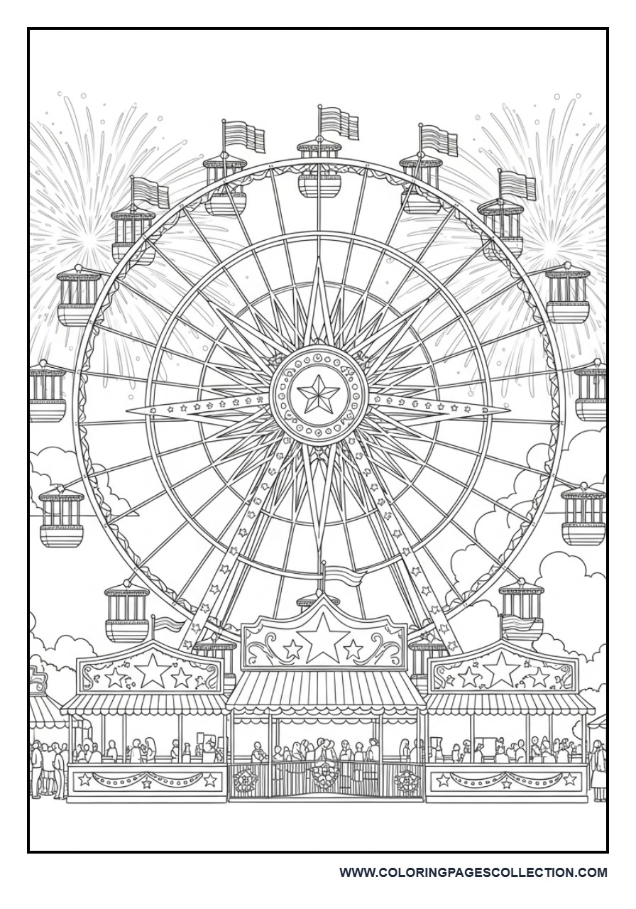 Independence Day Ferris Wheel Celebration