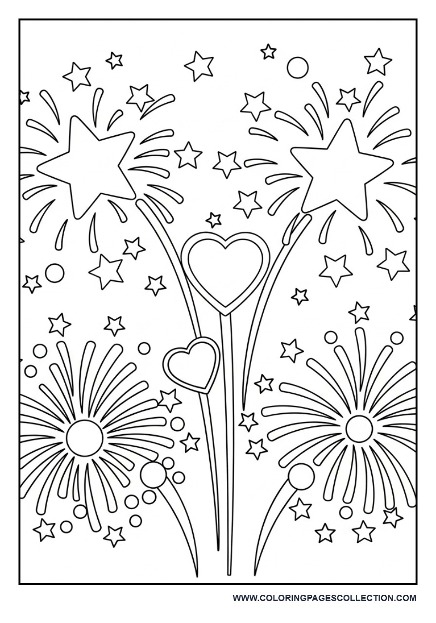 Simple Fireworks Celebration