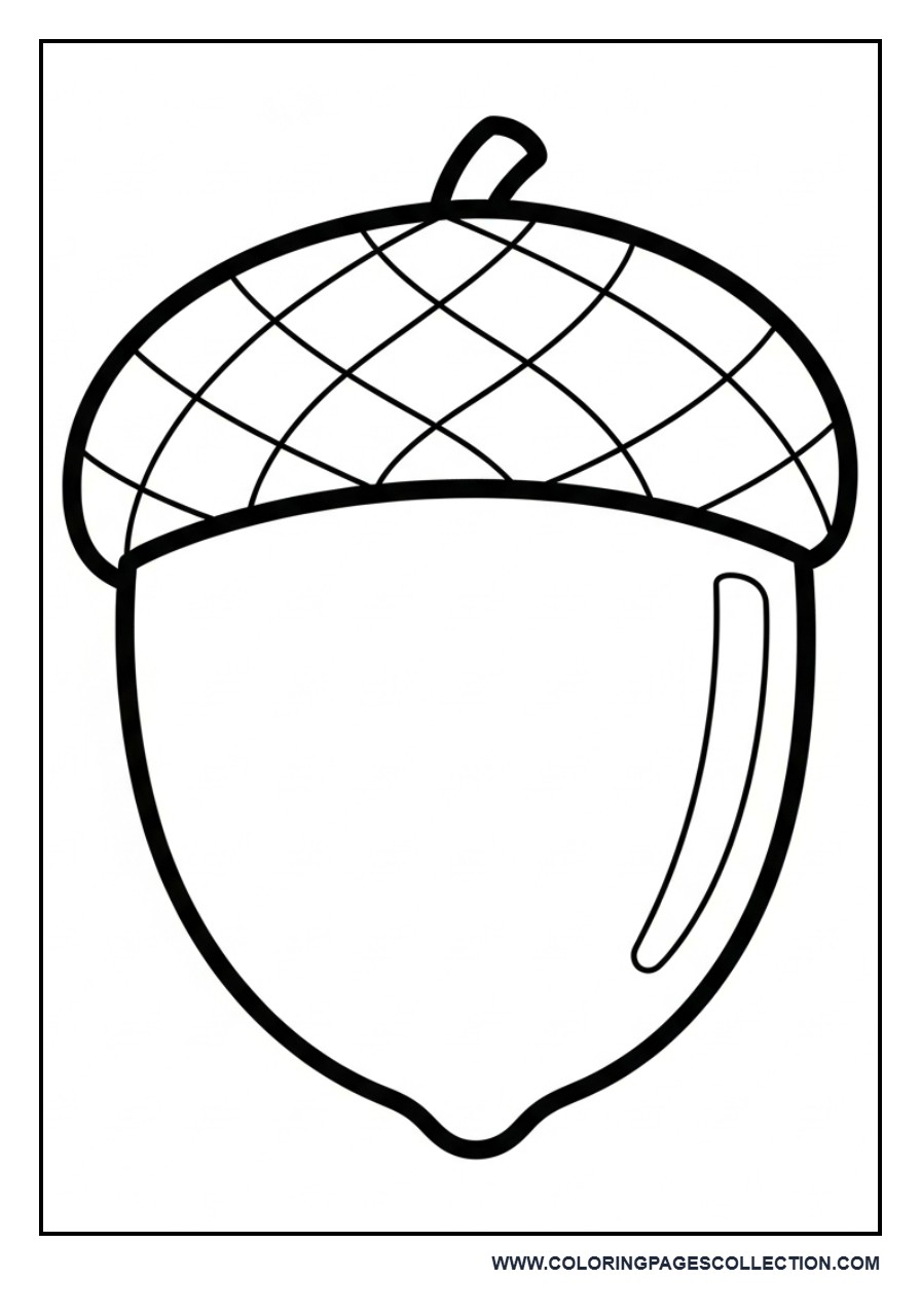 Acorn Coloring Page