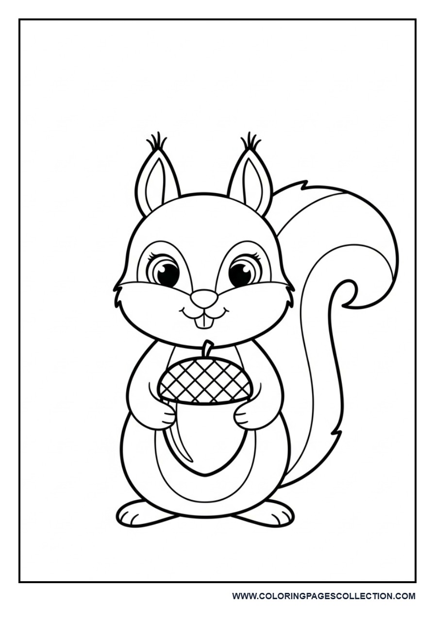 Cute Fall Squirrel