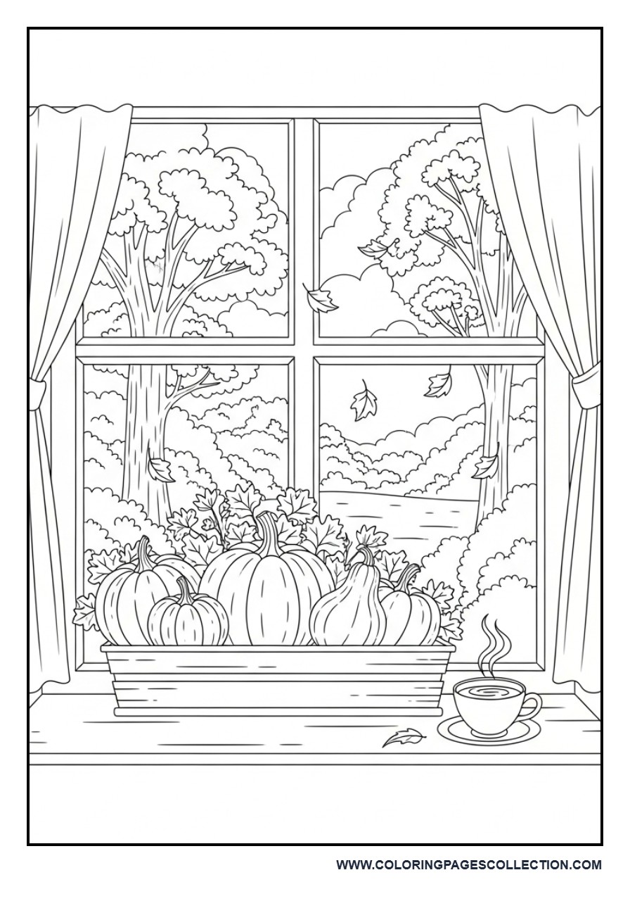 Fall Window View