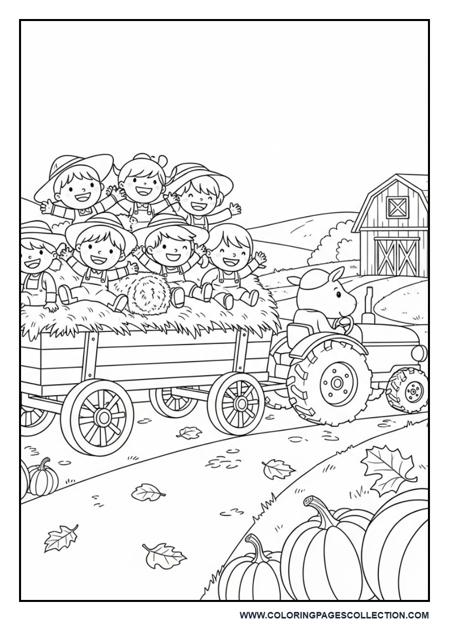 Hayride Through the Farm