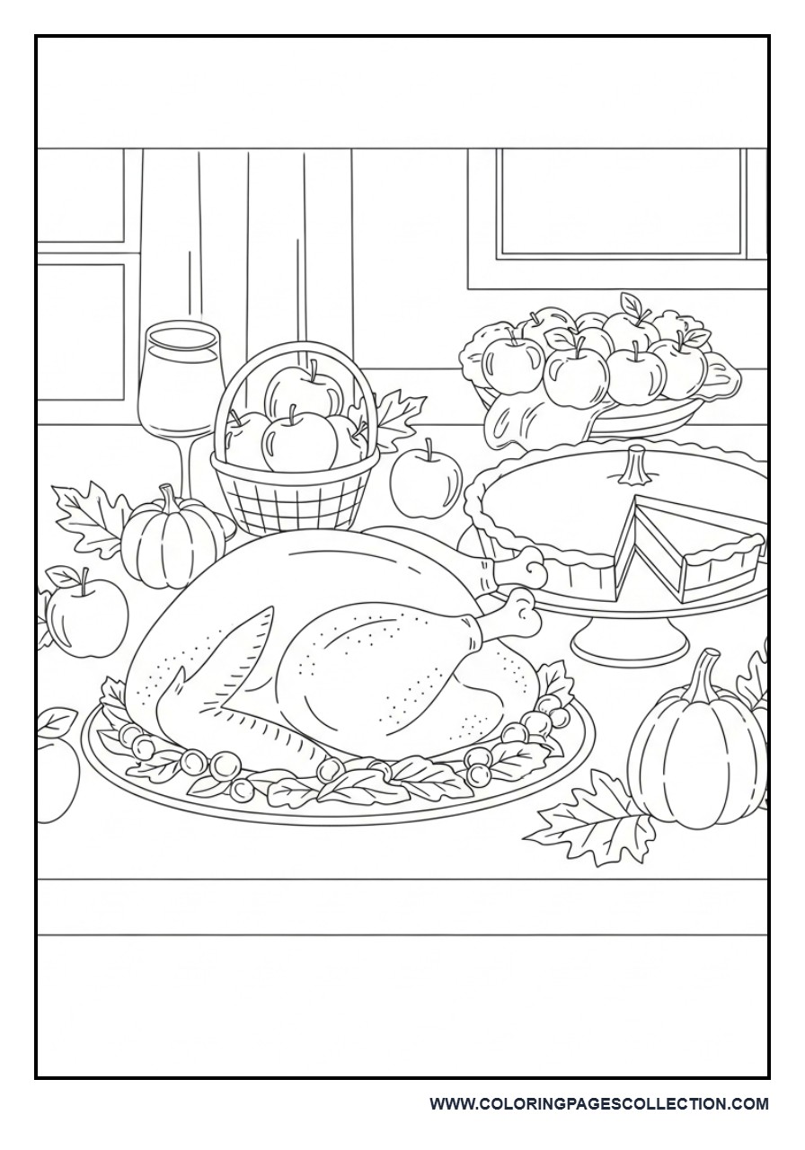 Thanksgiving Feast Table