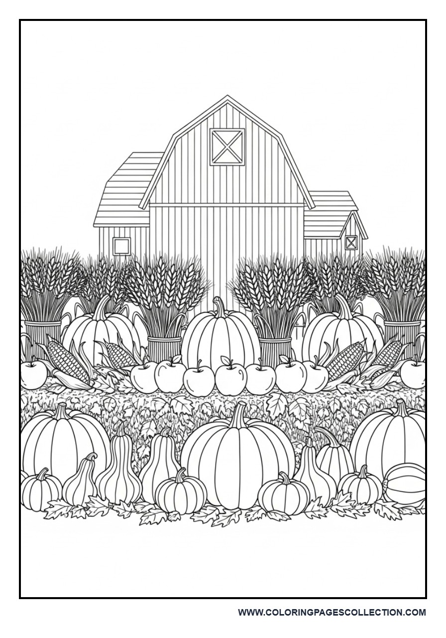 Thanksgiving Harvest Display