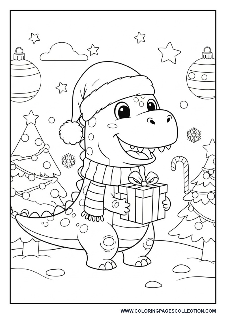 Christmas Dinosaur Celebration