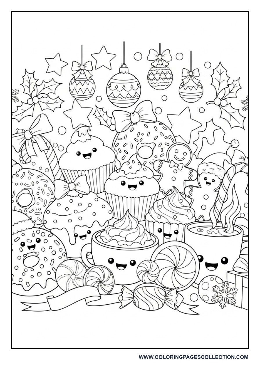 Christmas Donut and Holiday Treat Party