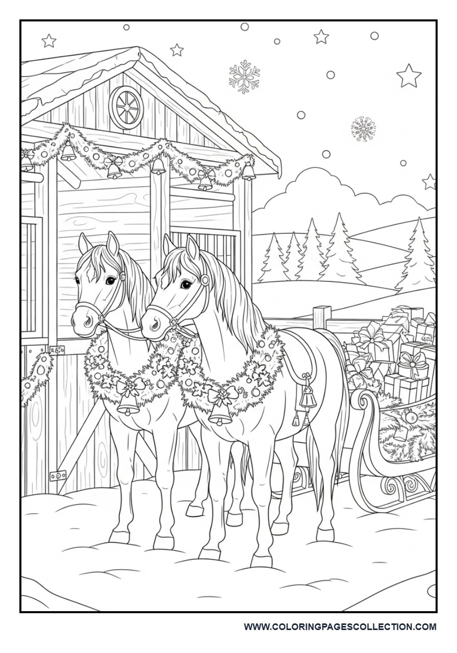 Christmas Horse Stable