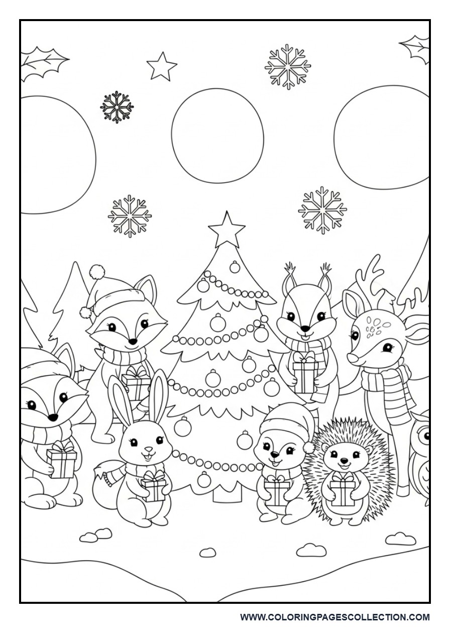 Christmas Woodland Animal Friends