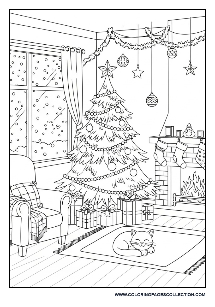Cozy Christmas Living Room