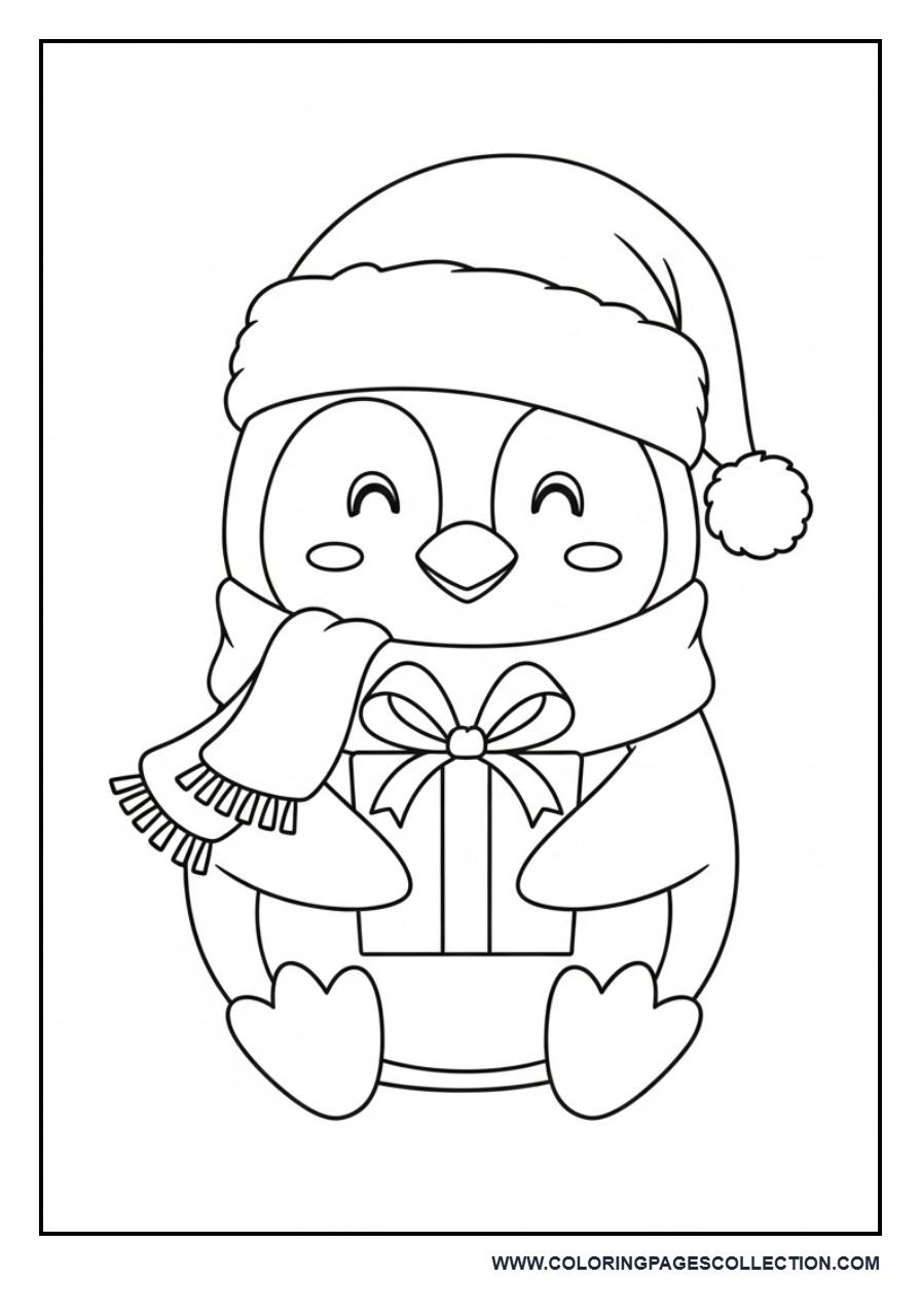 Cute Christmas Penguin