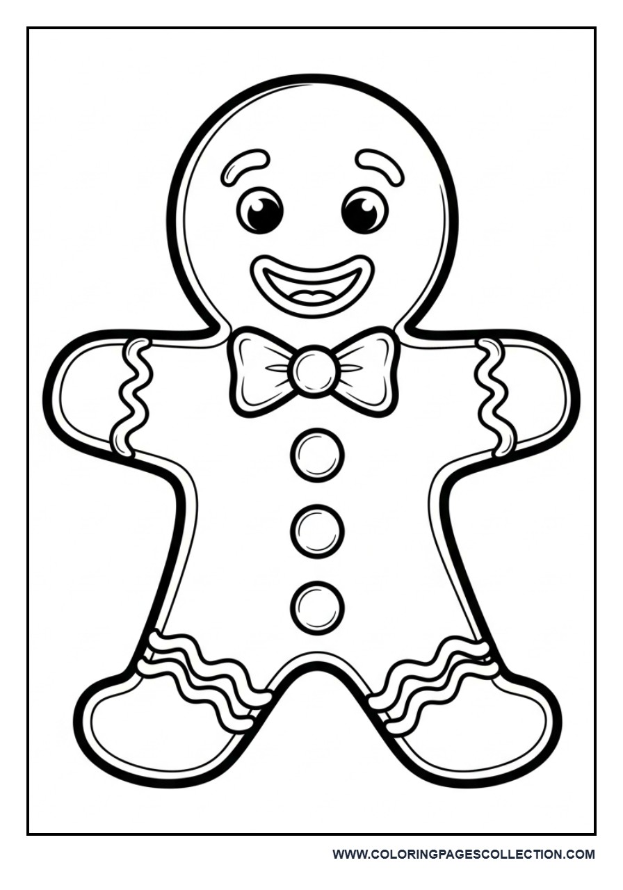 Gingerbread Man with Holiday Icing