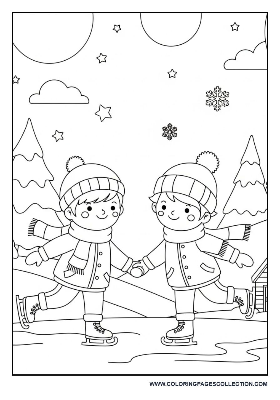 Ice Skating at Christmas