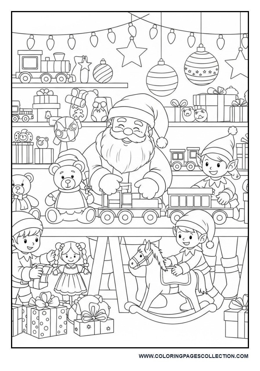 Santa's Workshop Full of Toys