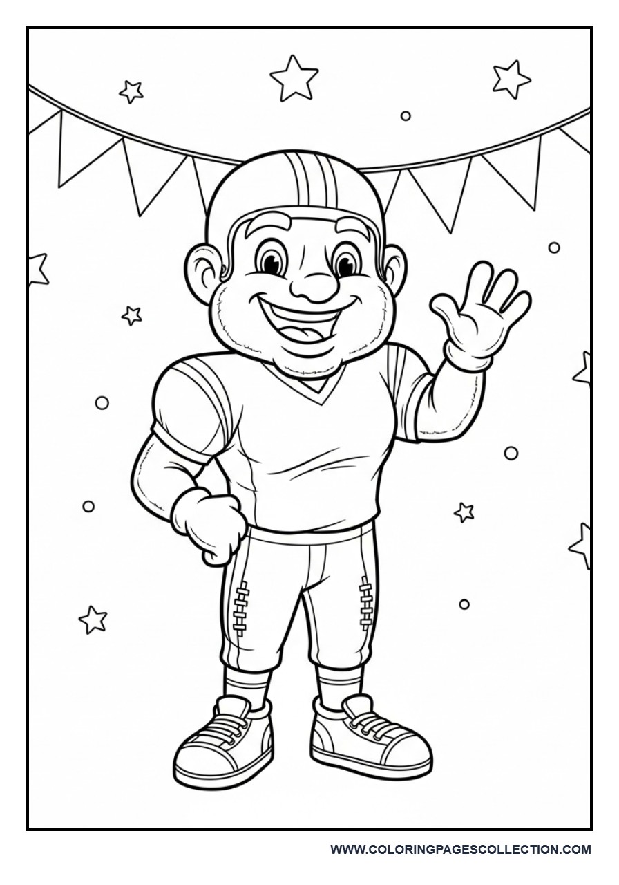 Cute Football Mascot